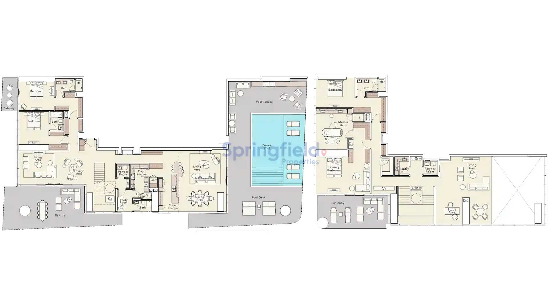 4 Bedrooms Penthouse