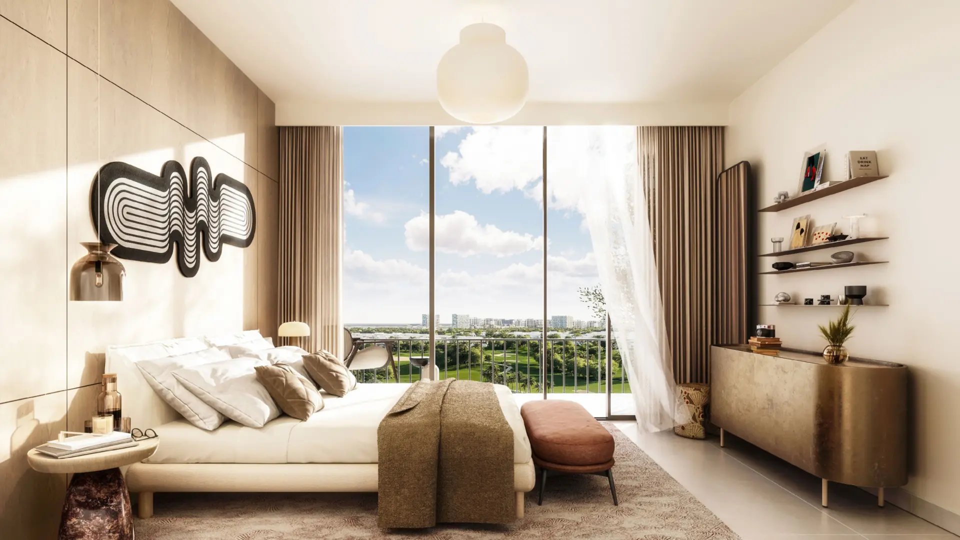 emaar Golf Point apartments bedroom