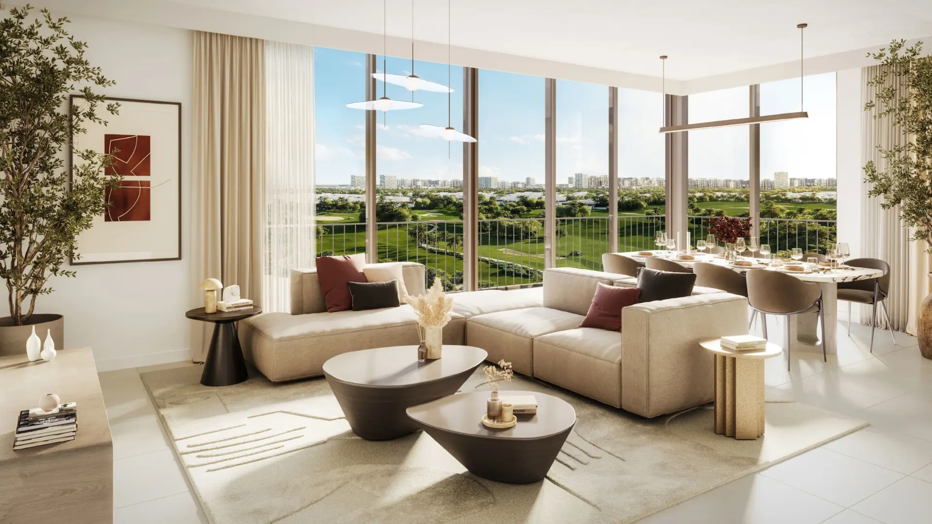 emaar Golf Point apartments lounge